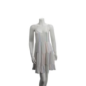 Rails M Pastel Striped mini dress swim coverup
